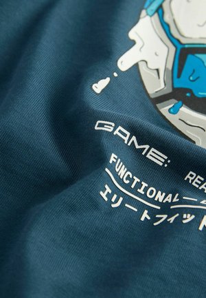 Next REGULAR FIT  - Camiseta de manga larga - mid blue football