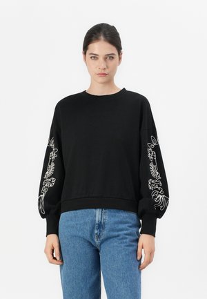 ONLBROOKE O NECK - Sweatshirt - black