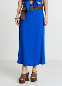 Calliope LUNGA VISC Maxi skirt blu elettrico/neon blue Zalando