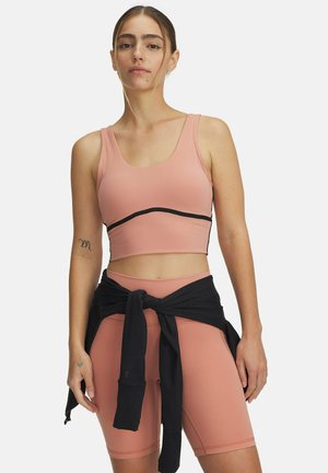 Under Armour MERIDIAN PIPED CROP - Top - canyon pink