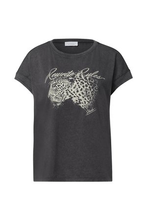 Street One Studio, DROPPED SHOULDER SHIRT IM WASHED-LOOK - T-shirt imprimé - washed out grey