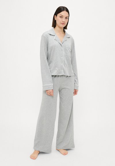 Polo Ralph Lauren LONG SLEEVE PJ - Conjunto de pijama - heather grey