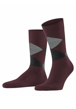 FALKE SENSITIVE ARGYLE - Socks - bordeaux