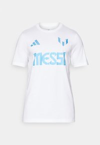 MESSI NAME AND NUMBER GRAPHIC - T-Shirt print - white