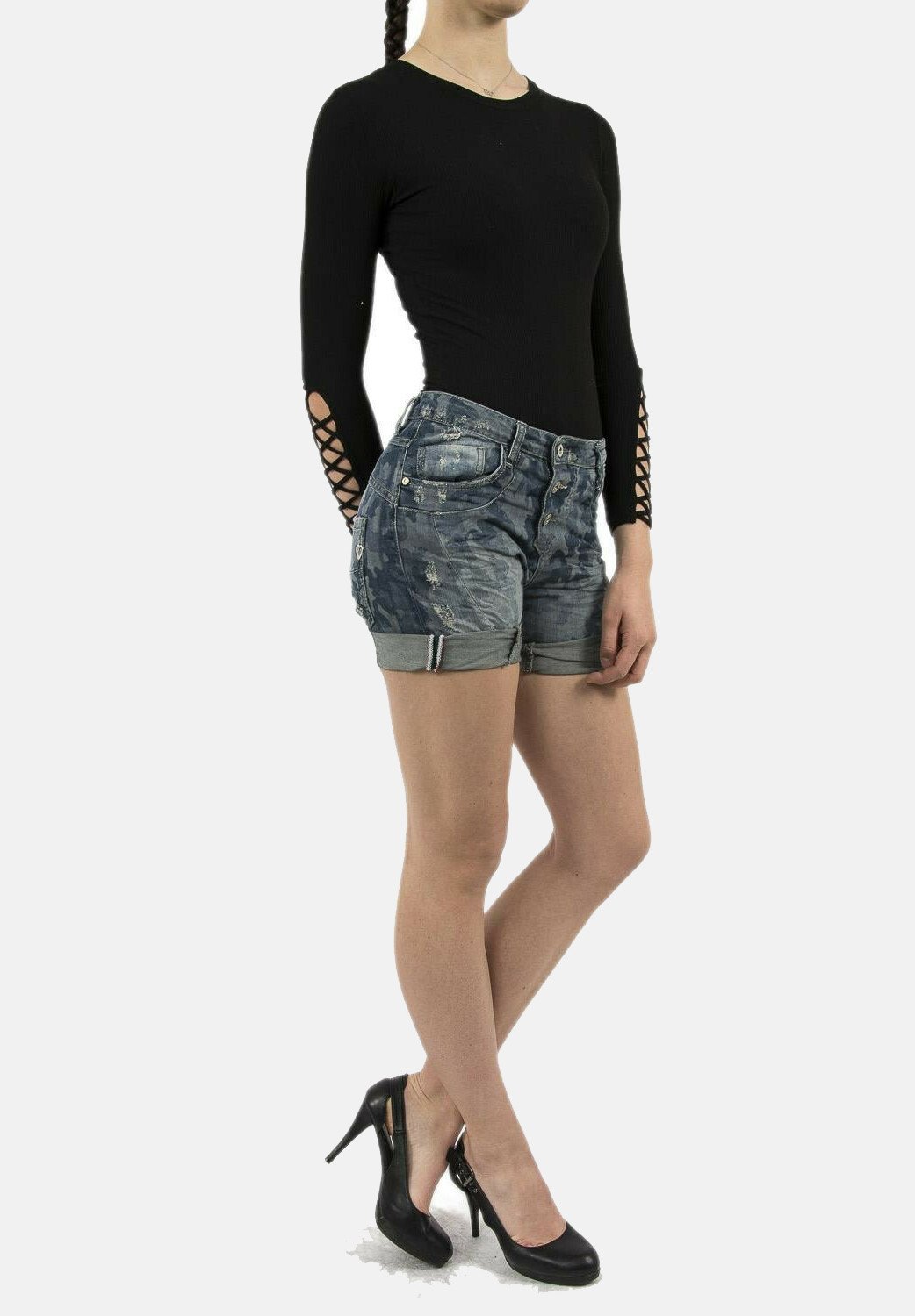 PLEASE Shorts di jeans - bleu/blu - Zalando.it
