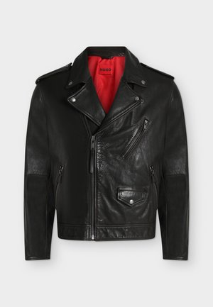 HUGO, LEVON - Veste en cuir - black