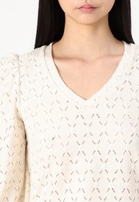 Pieces Långärmad tröja - off-white