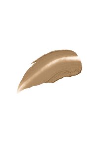 Swatch di fondotinta cremoso, colore beige chiaro con una texture liscia e opaca, caratterizzato da una leggera lucentezza al centro.