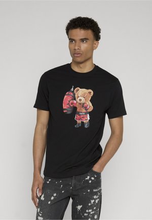 Chill Pill, BOX BEAR / MUSCLE BEAR 2 PACK T-SHIRT - Printtipaita - black black