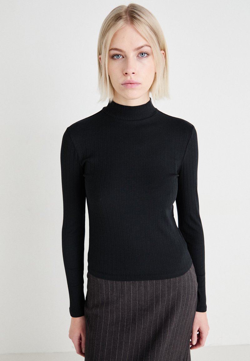 Vero Moda - VMMINNA HIGH NECK - Top dugih rukava - black, Povećaj