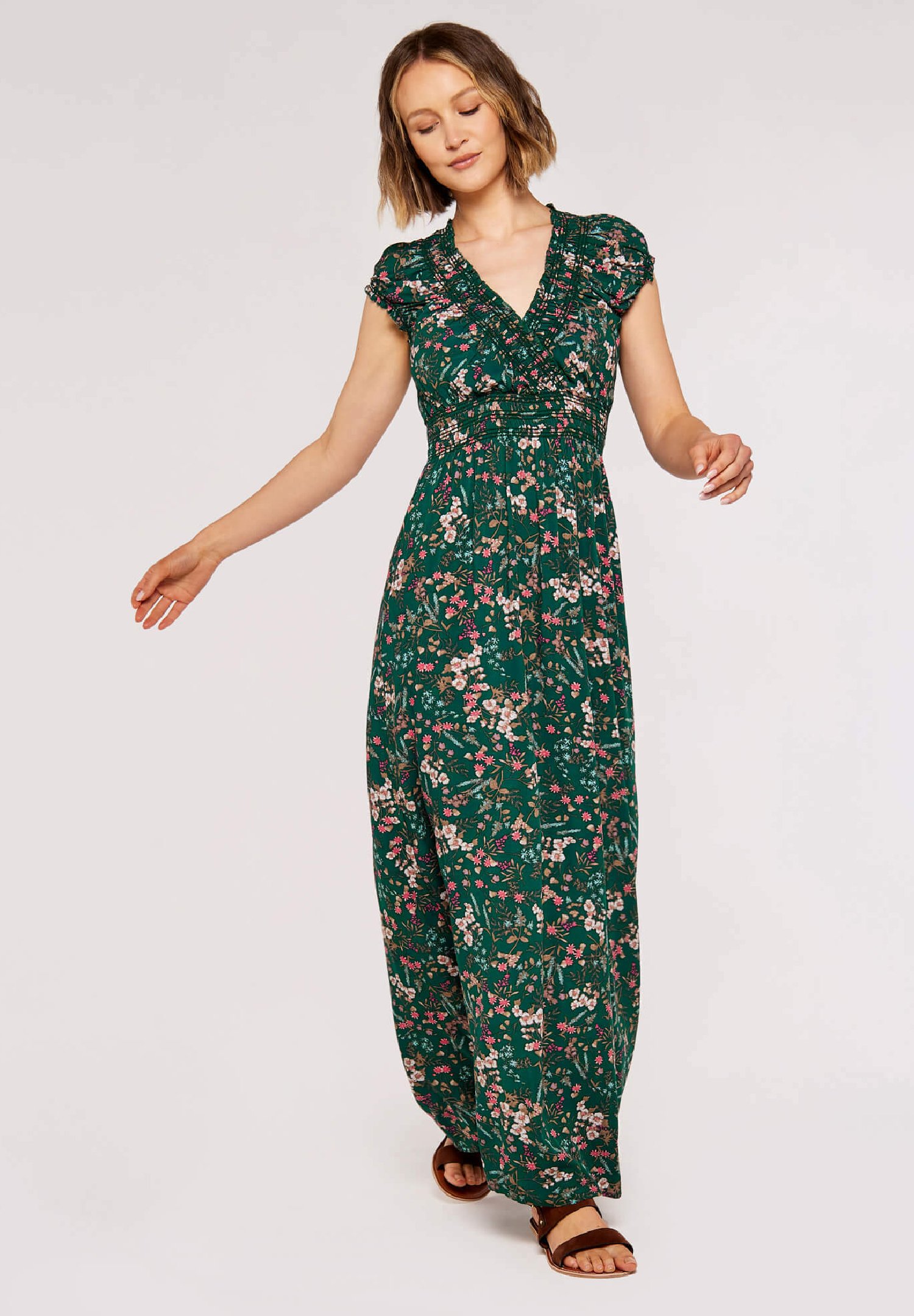 Apricot BOTANICAL DITSY Robe longue green/vert