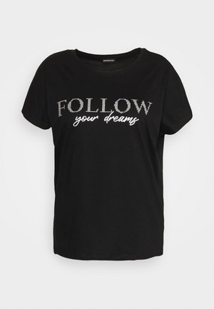 Print T-shirt - black