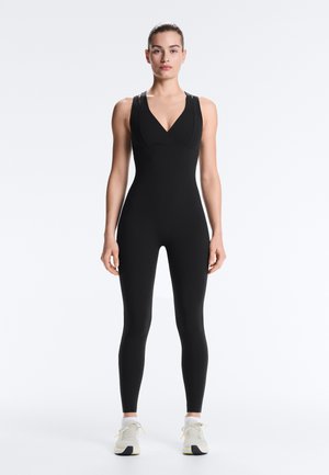 OYSHO COMPRESSIVE LONG WITH DOUBLE STRAP - Overal - black