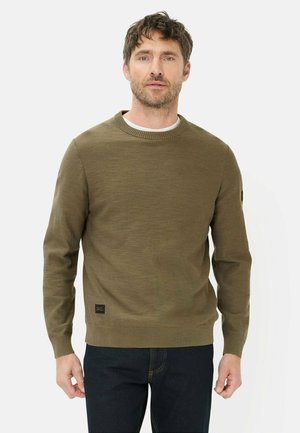 Striktrøje - deep olive