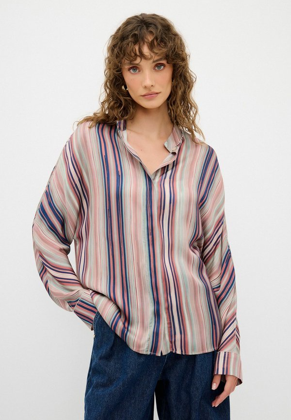 PATTERNED - Hemdbluse - striped powder