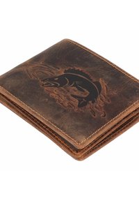 Greenburry VINTAGE MIT FISCH-PRÄGUNG 12 CM - Geldbörse - zander