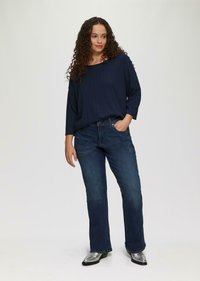 QS Langarmshirt - tiefblau