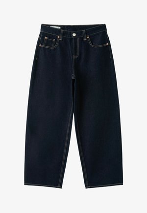 Stradivarius, D80 BARREL FIT JEANS - Jeans Relaxed Fit - mottled dark blue