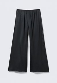 DRAPED WIDE-LEG TROUSERS - Püksid - dark grey