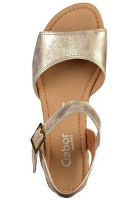 Gabor Sandali con zeppa - silver-coloured