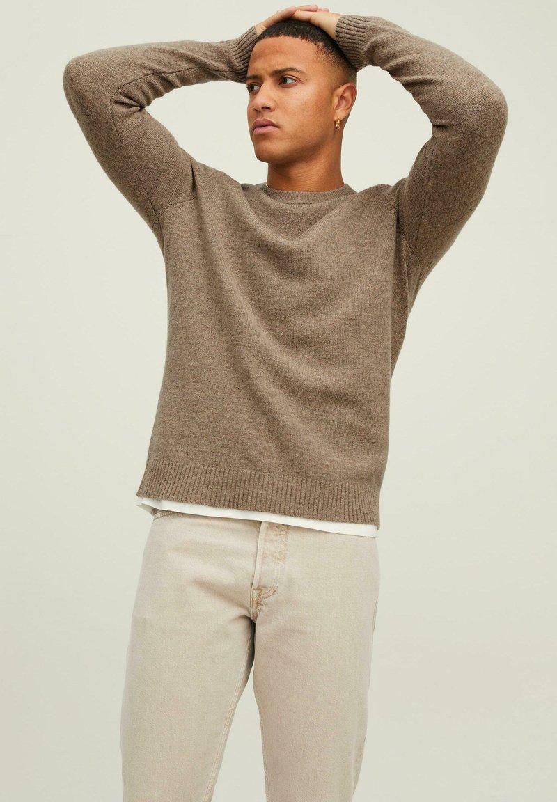 Jack & Jones LANGARM Jersey de punto beige Zalando.es