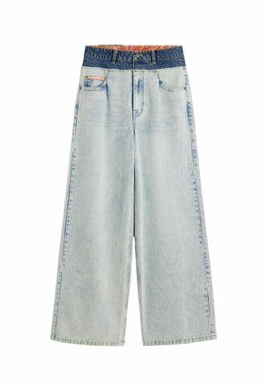 Desigual, WIDE LEG JEANS - Wide Leg - blue
