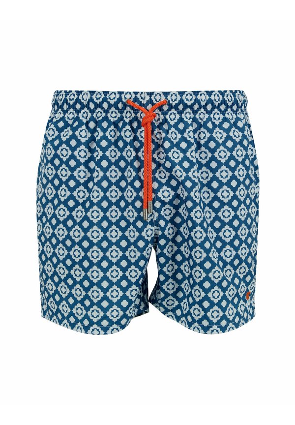 WITH GEOMETRIC PATTERN - Badeshorts - blu