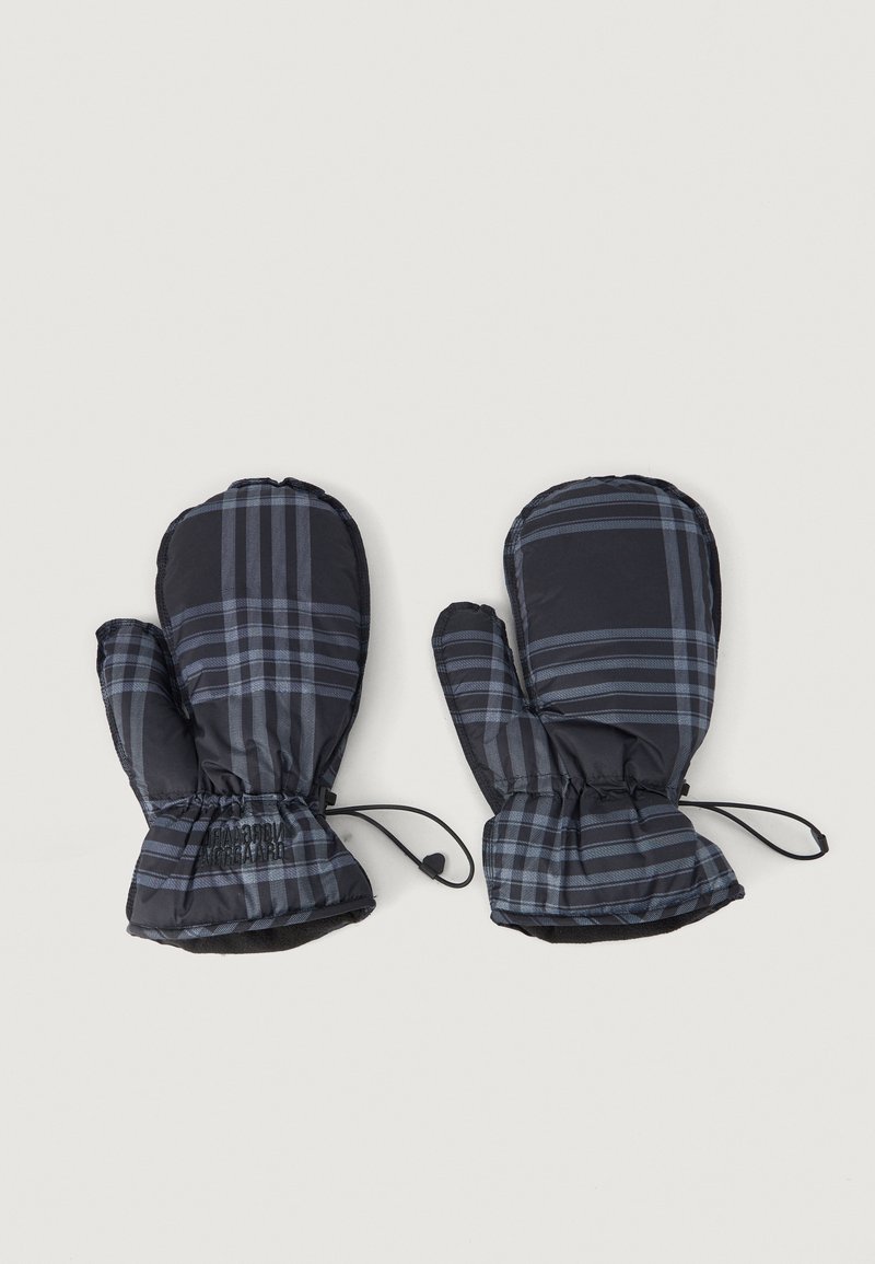 Μαύρα και μπλε καρό μανίκια με μόνωση, με ελαστικούς καρπούς, κλείσιμο με κορδόνι και λεία εξωτερική υφή. Επενδεδυμένα για ζεστασιά.