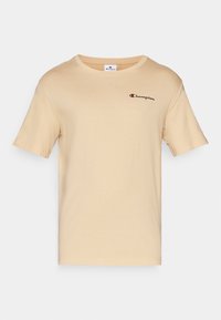 ICONS CREWNECK WITH SMALL LOGO - Print T-shirt - tan