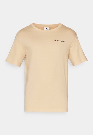 Champion ICONS CREWNECK WITH SMALL LOGO - Print T-shirt - tan