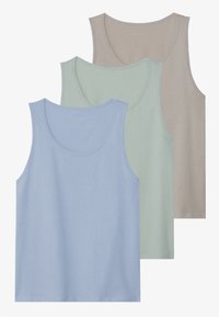 3 PACK - Débardeur - tan/light green/light blue