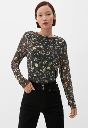 s.Oliver Langarmshirt - schwarz