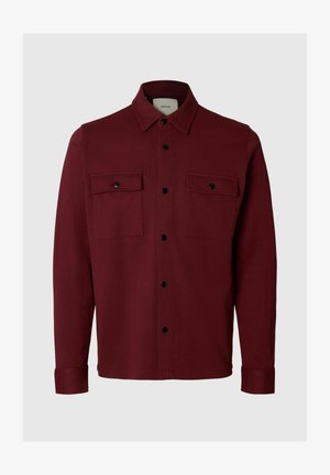 Selected, SLHJACKIE SWEAT JACKET NOOS - Leichte Jacke - tawny port