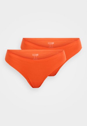 WOMEN INVISIBLE 2 PACK - Chilot tanga - flame red