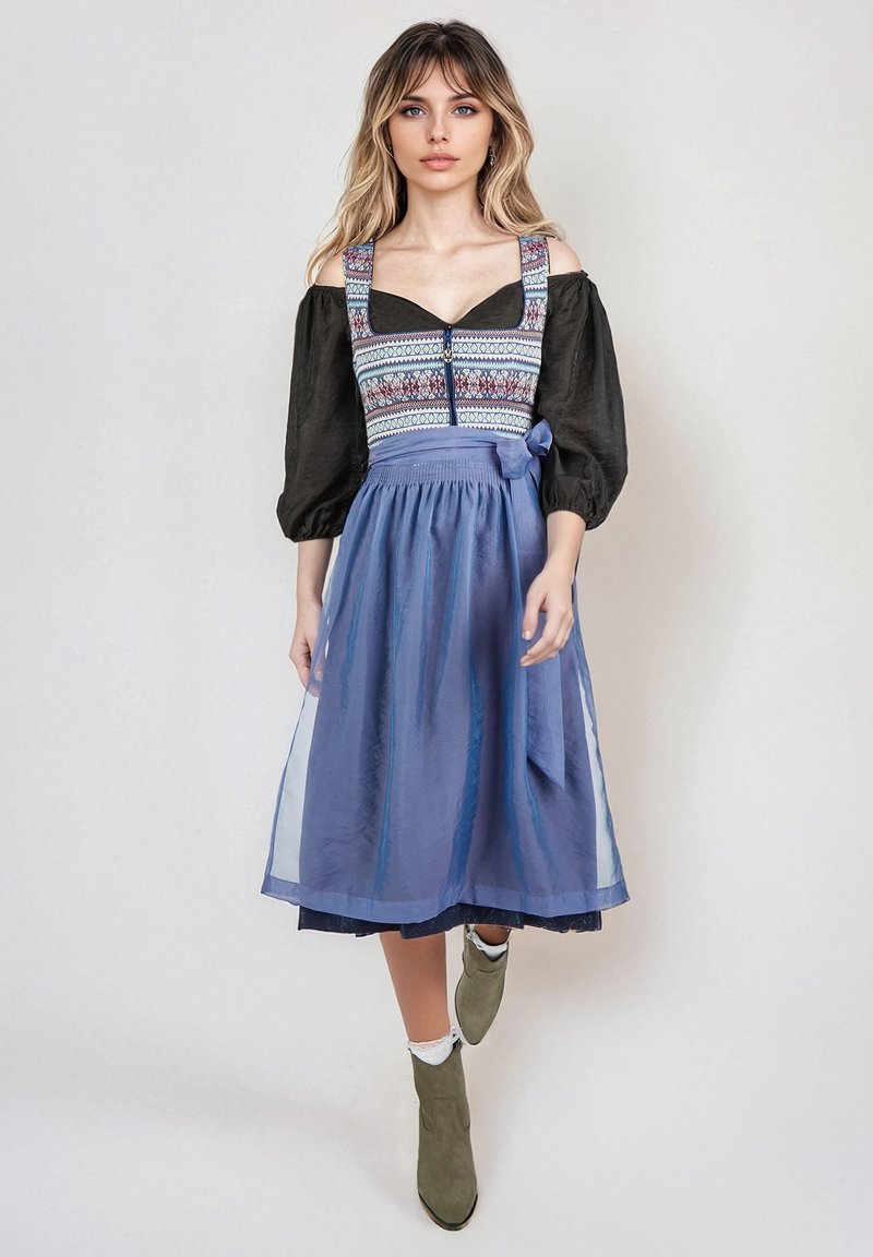 Spieth & Wensky ELEGANTES GHIESE - Dirndl - blau