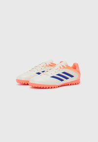 adidas Performance COPA PURE - Muru jalgpallisaapad - off white/lucid blue/signal coral
