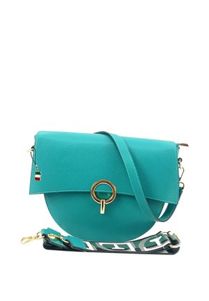 DrachenLeder Schoudertas - türkis
