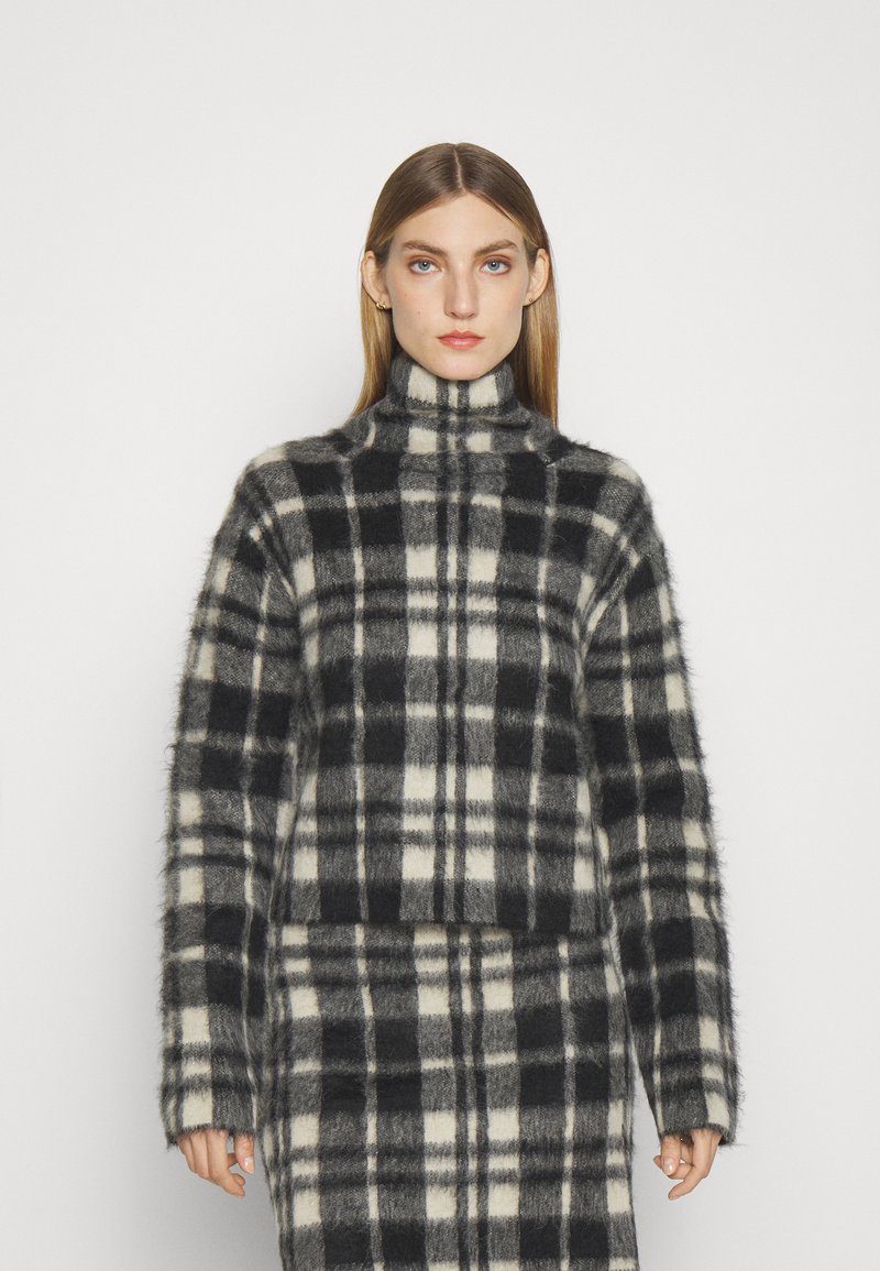 Polo Ralph Lauren LONG SLEEVE Strickpullover cream/black/schwarz