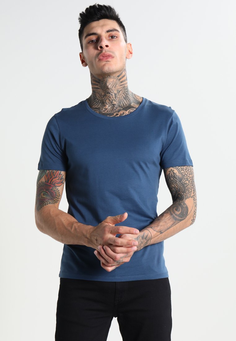 SELECTED HOMME Men's Shpima New Dave Ss Deep O-Neck Noos H Vest