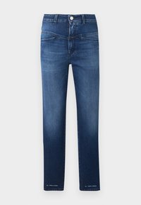 CLOSED PEDAL PUSHER - Vaqueros rectos - dark blue