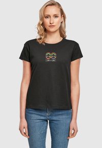 Merchcode LOVE FIGURES  - T-shirts print - black