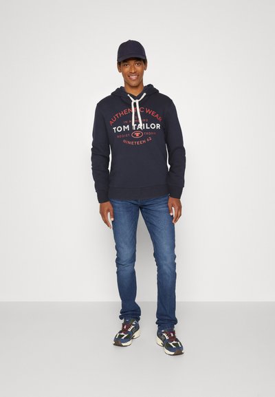 TOM TAILOR Denim Felpa Con Cappuccio Strutturata Uomo | Vestibilità Regular - 2