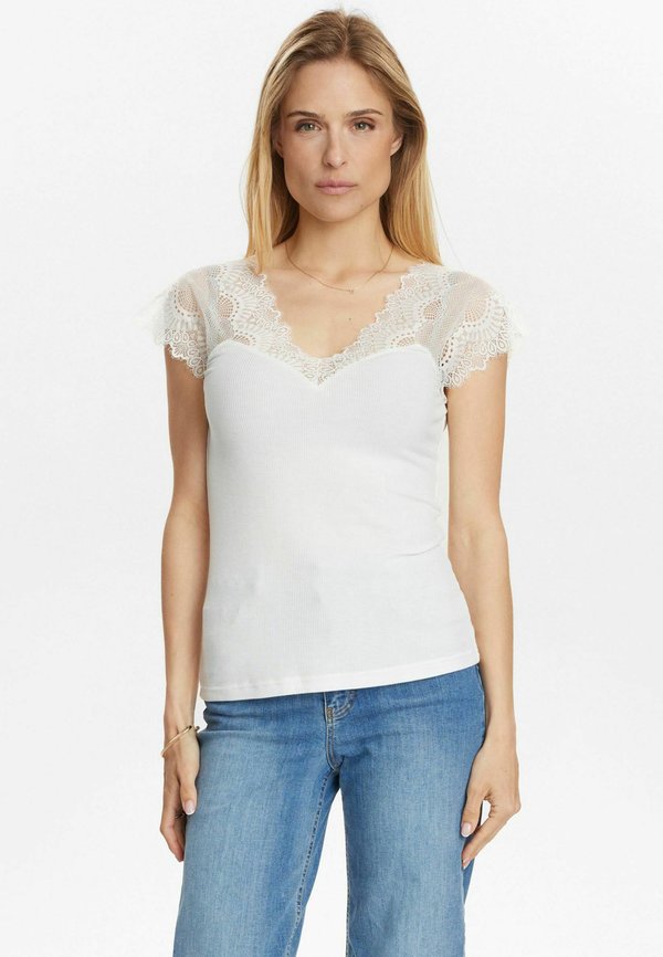 Bluse - cloud dancer