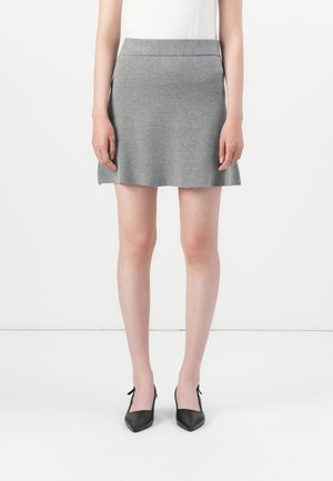 VMSABA SKATER SKIRT - Miniskjørt - medium grey melange
