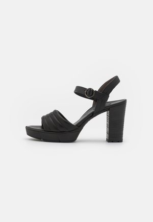 Paul Green Sandali con plateau - black