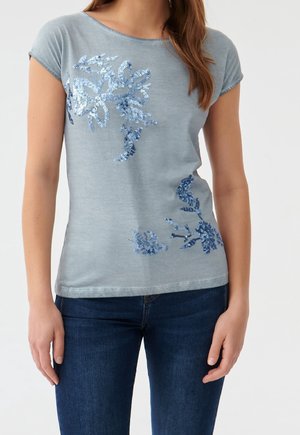 T-shirt con stampa - blue