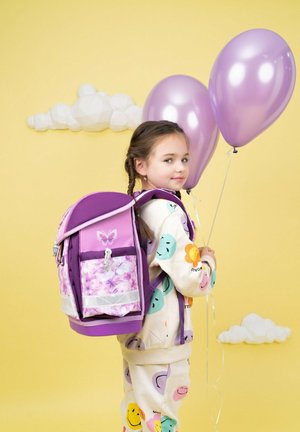 CLASSY-SET - School bag - mottled purple