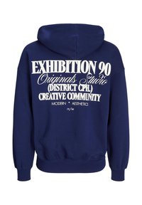 Jack & Jones JORROXBURY BACK - Jersey con capucha - ocean cavern