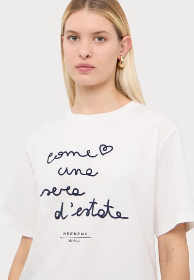 Weekend Max Mara BARBANO - Print T-shirt - bianco