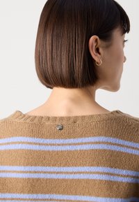 Mos Mosh TWO STRIPE - Jumper - true camel